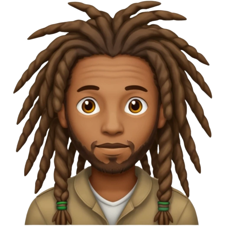 Man with dreadlock emoji