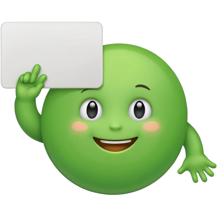 blob holding sign emoji