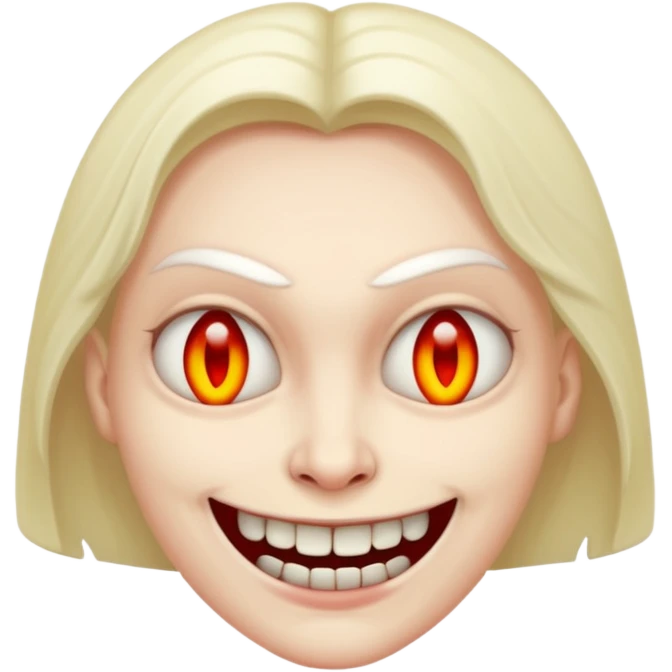Evil smile emoji