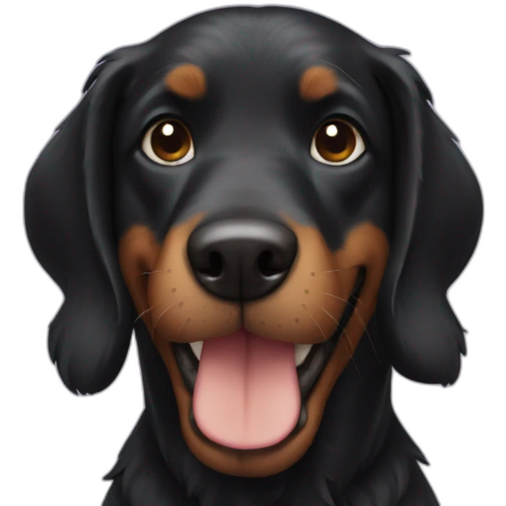 black dog emoji
