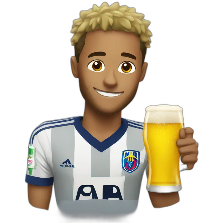 neymar with a beer emoji