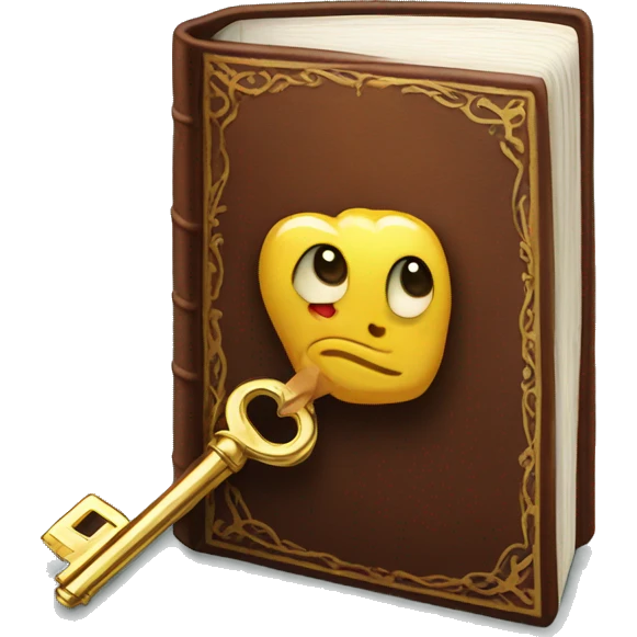 Book with a key emoji