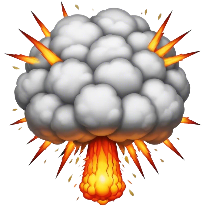 Atomic bomb explosion emoji