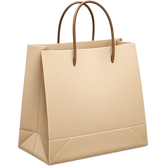 aesthetic shopping bag beige emoji
