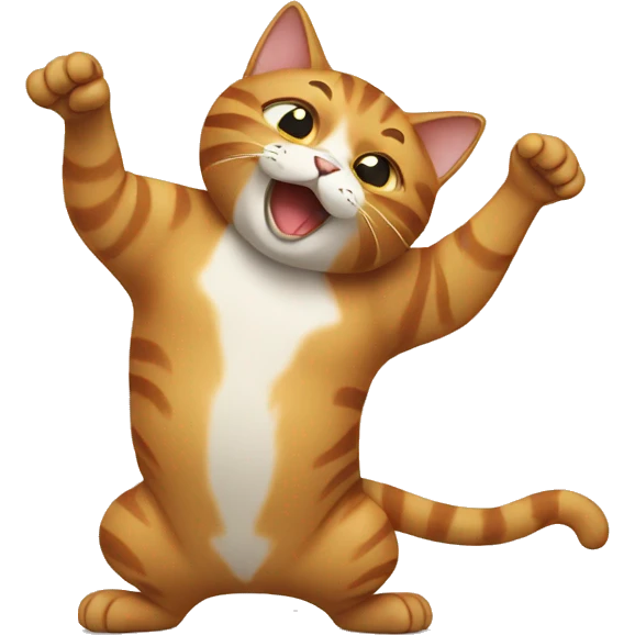 cat slapping belly emoji