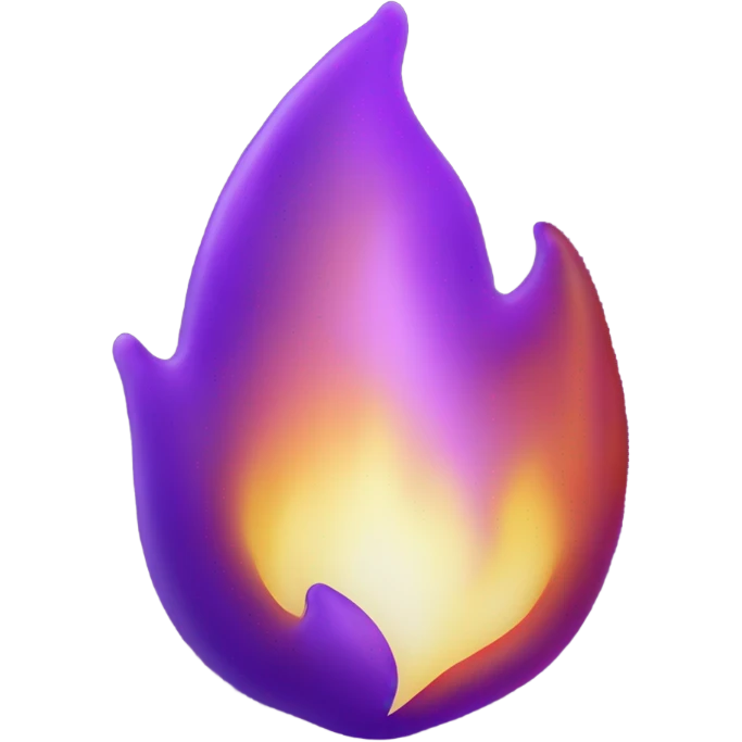 Purple flame emoji  emoji