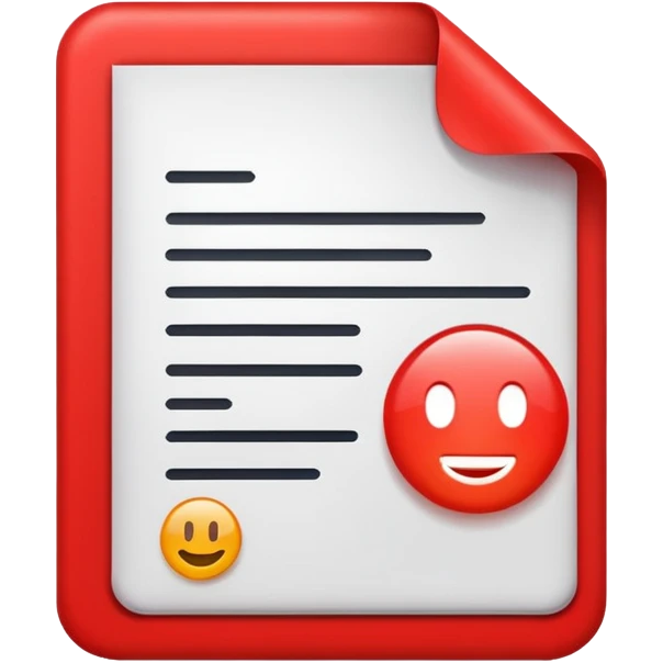 Document Verified RED emoji