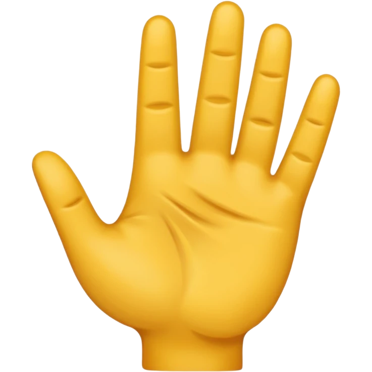 Una mano con 3 dedos emoji