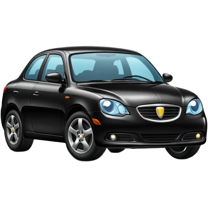 A black colour car emoji