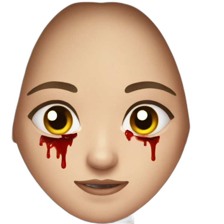 Bloody eyes emoji