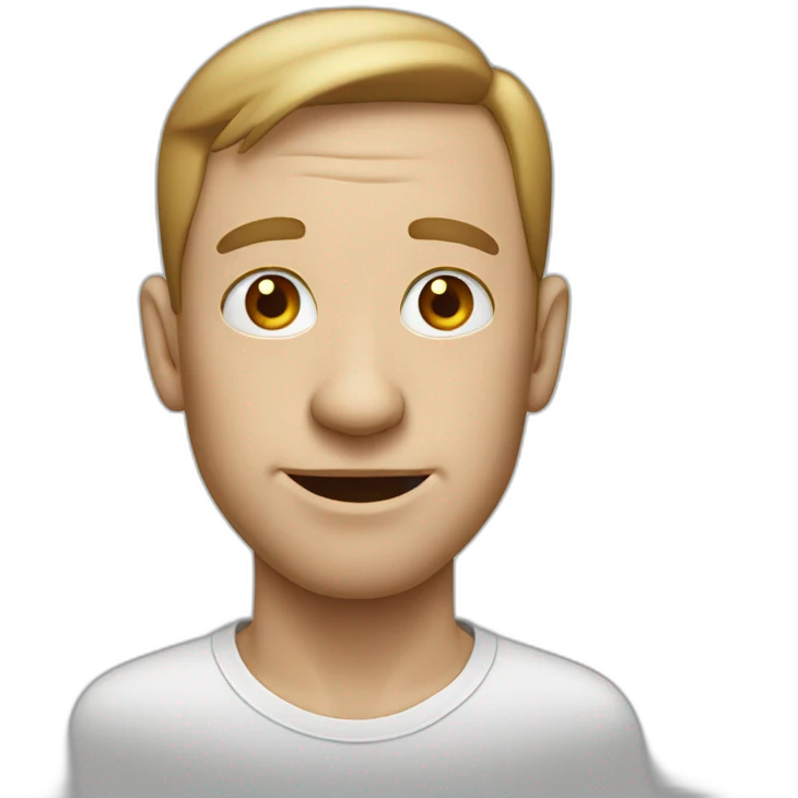 white man with a big nose emoji