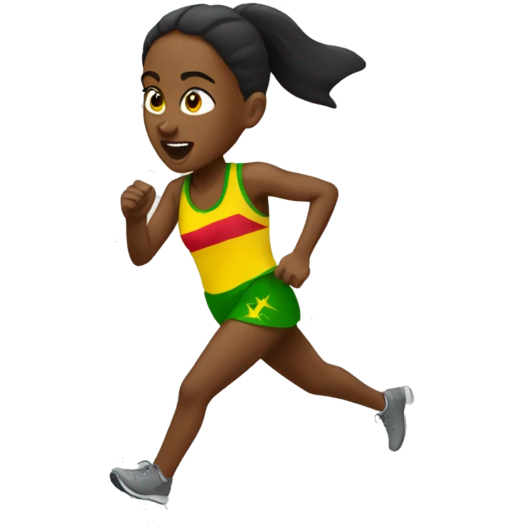 Ethiopian woman runner  emoji
