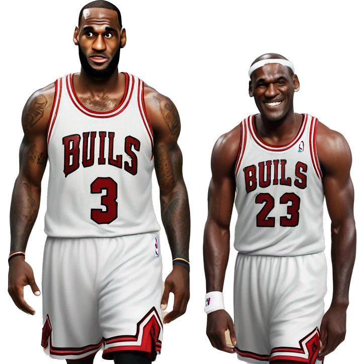 Lebron james and michael jordan emoji