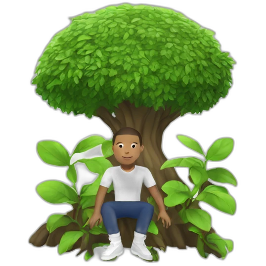 Mbappé qui plante un arbre emoji