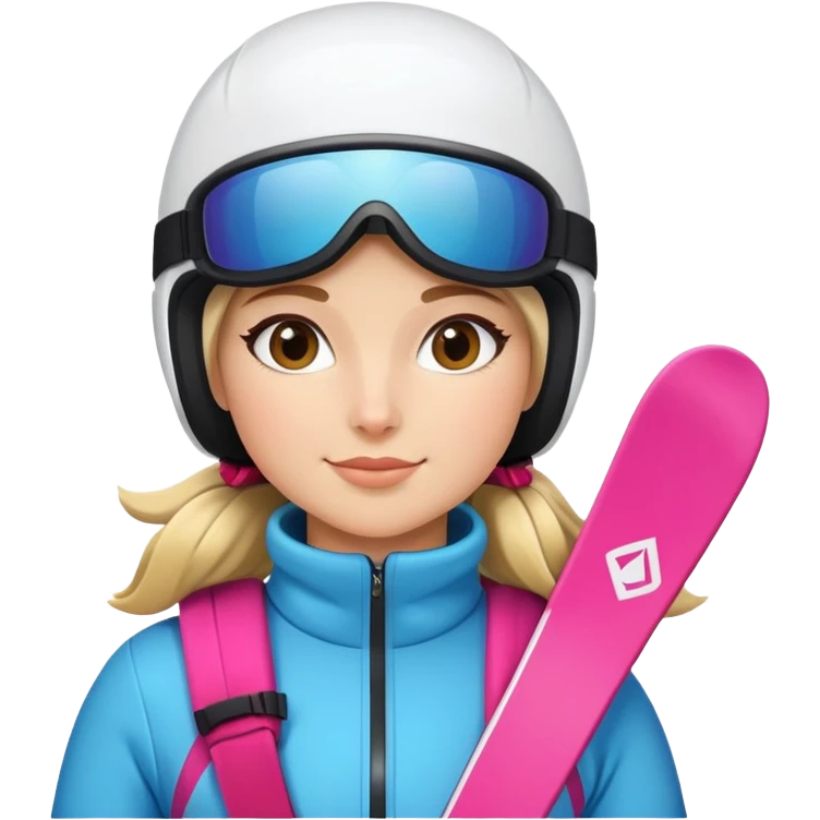 Maria skiing emoji