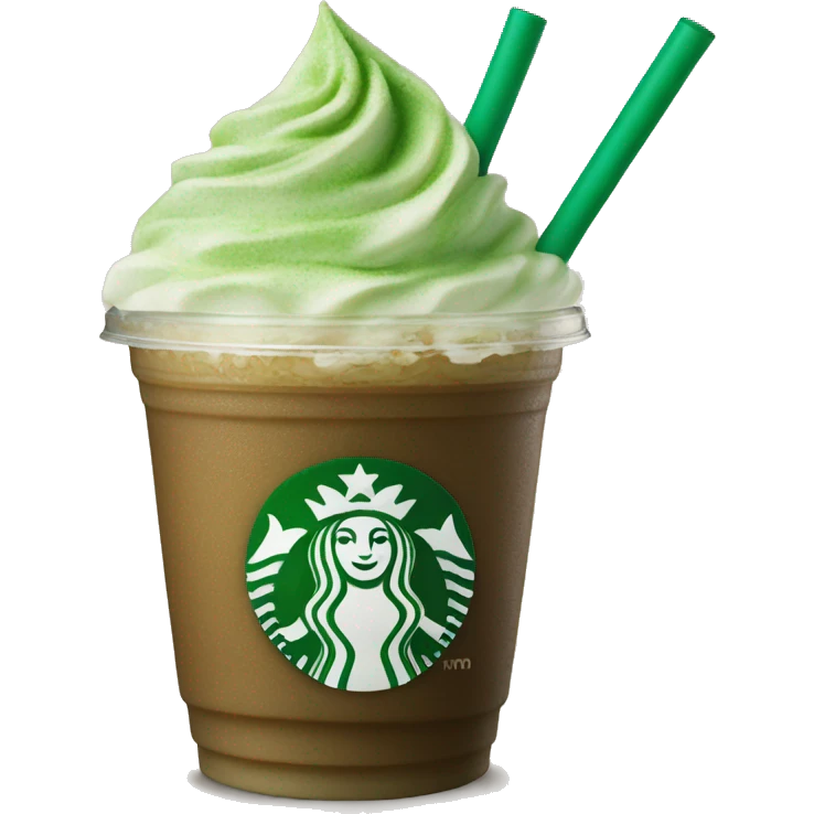Starbucks matcha frappucino emoji