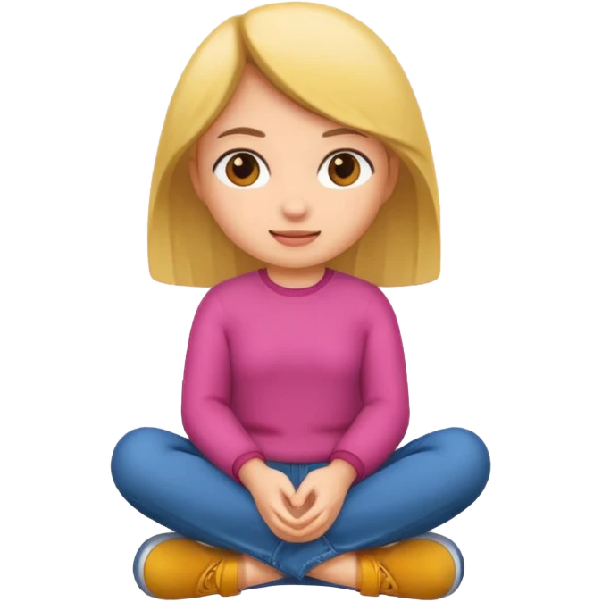 girl sitting  emoji
