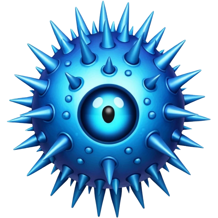 blue virus emoji