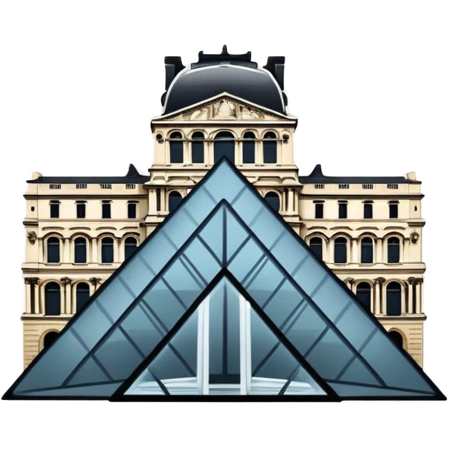 now u want a sticker black an white with louvre museum  emoji