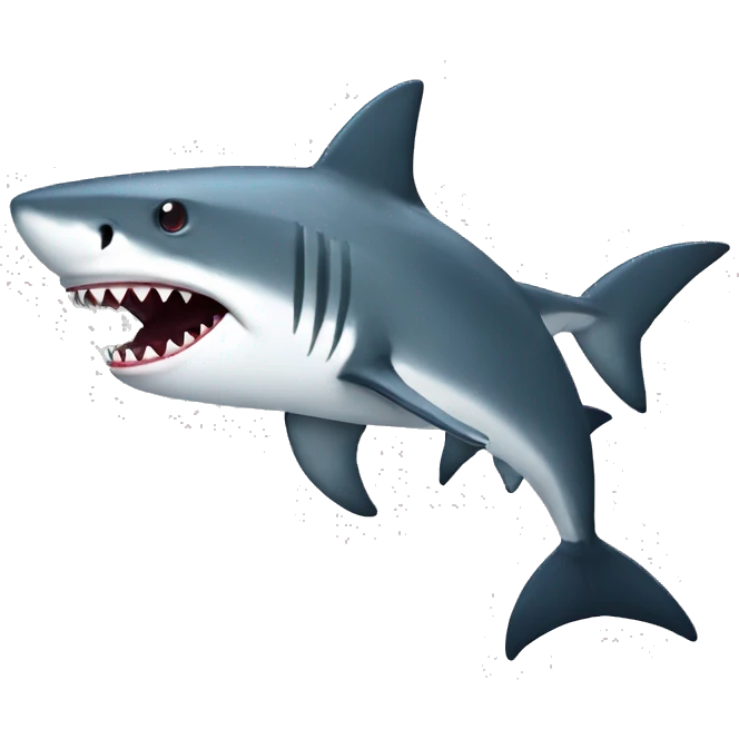 Shark with a gun emoji