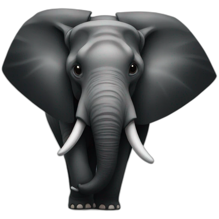 black-triangle inside elephant emoji