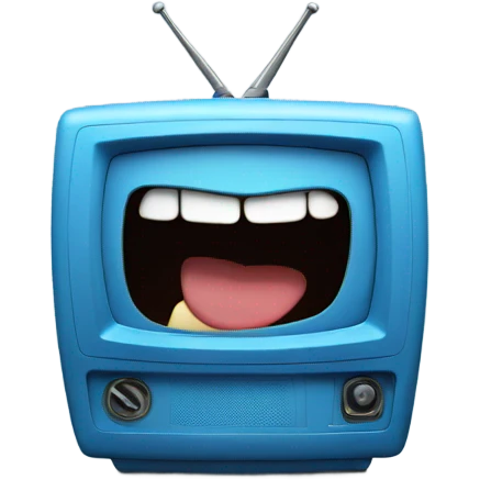 BLUE tv laughing emoji