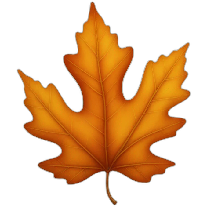 autumn leaf emoji