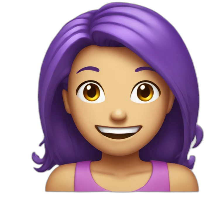 grimace smile girl emoji