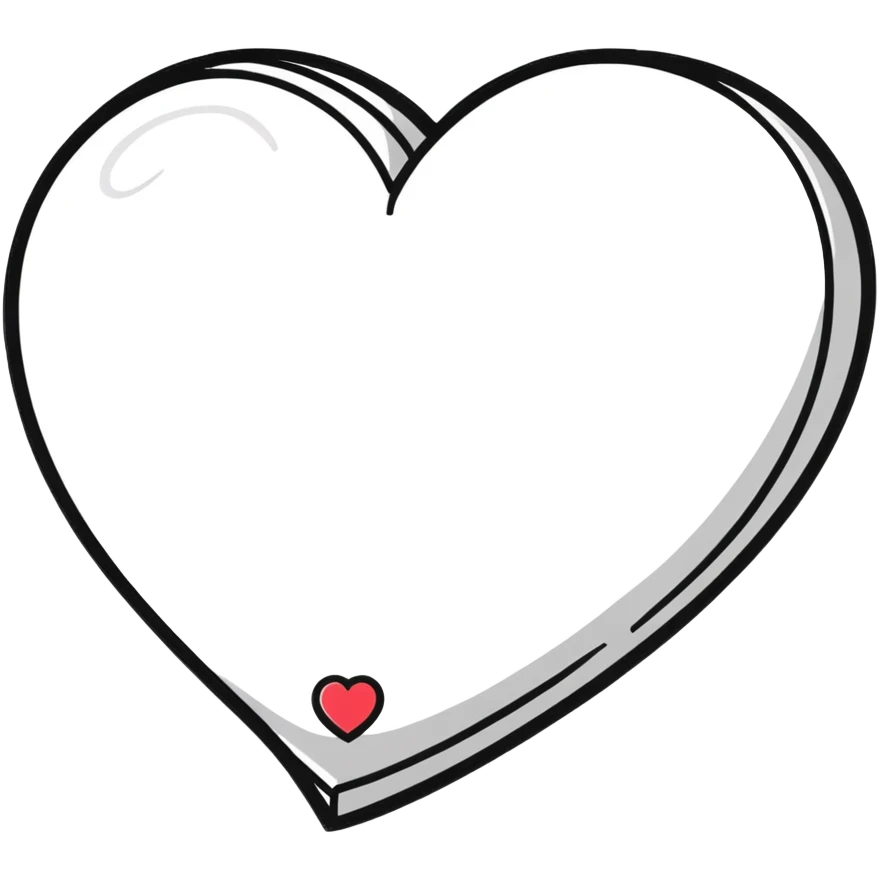 Heavenly white heart emoji