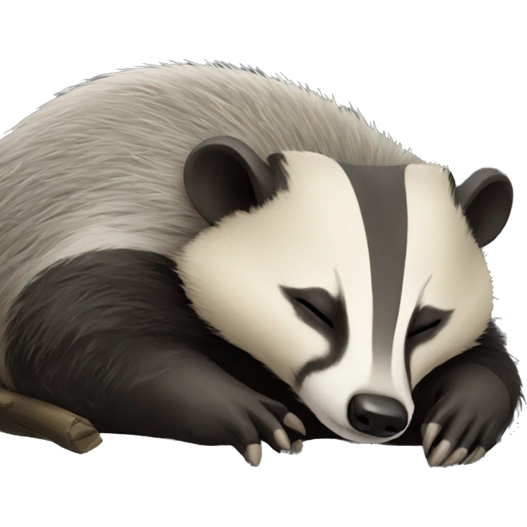 Badger sleeping emoji