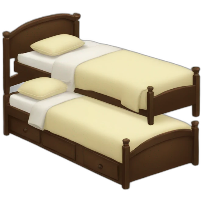 Triple bed emoji