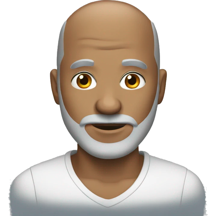 bald man with gray beard  emoji