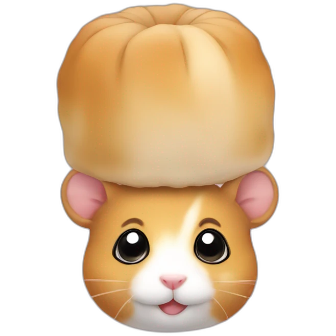 hamster on person head emoji