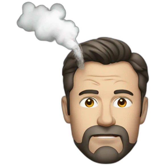 Ben Affleck smoking emoji