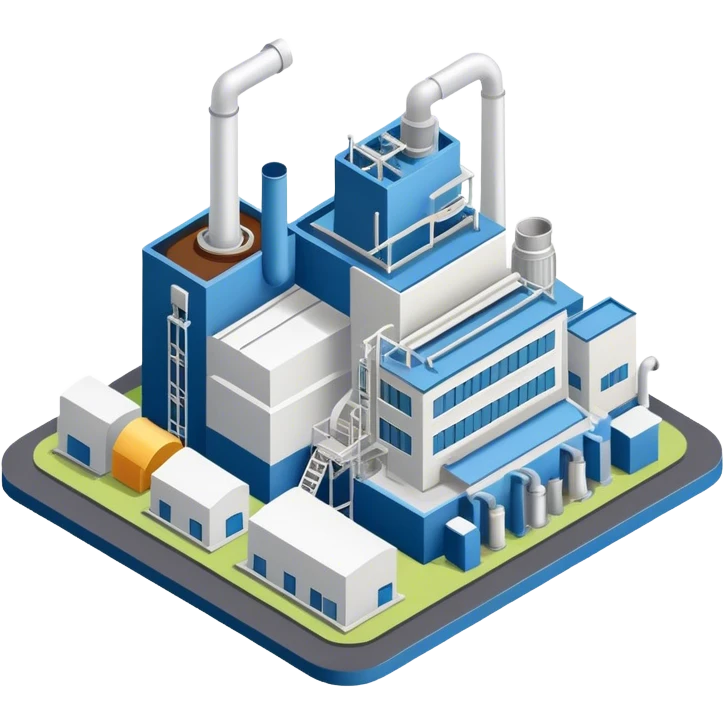 isometric paper factory emoji