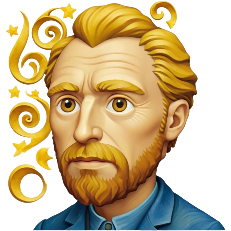 cinematic-realistic-vincent-van-gogh-pop-culture-emoji,-featuring-an-expressive-portrayal-inspired-by-the-legendary-painter-rendered-with-dynamic,-swirling-textures-and-artistic-lighting. emoji