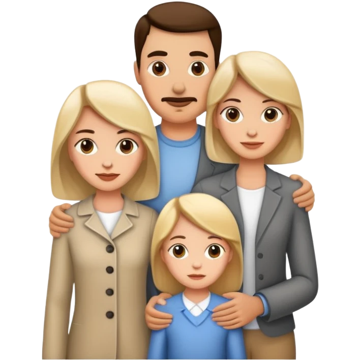 Famille femme fille homme emoji