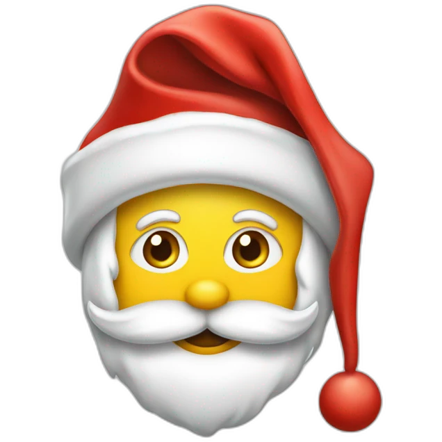 santa hat in a frame emoji