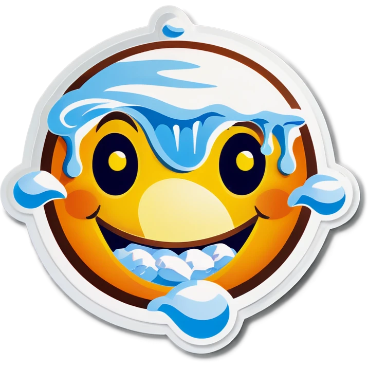 happy face with salt emoji
