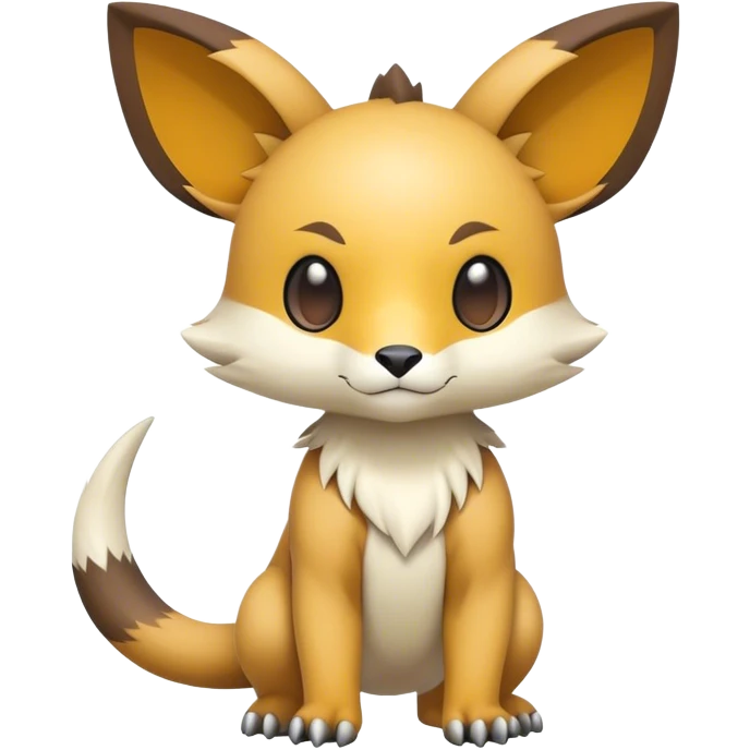 Cute cool animal hybrid Fakemon full body  emoji