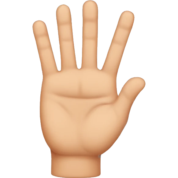 3 fingers emoji