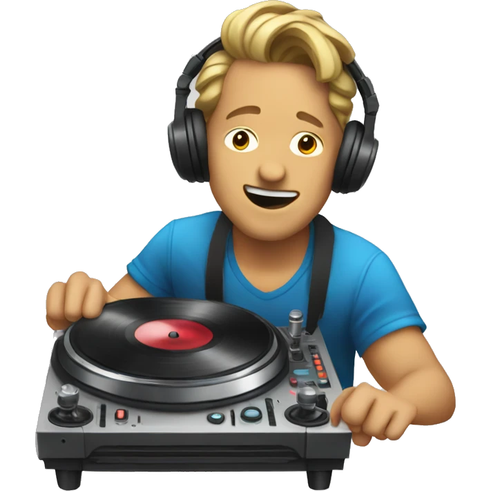 Dj spinning music emoji