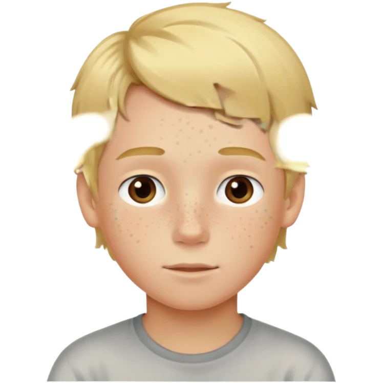 hassidic young boy blond freckles emoji