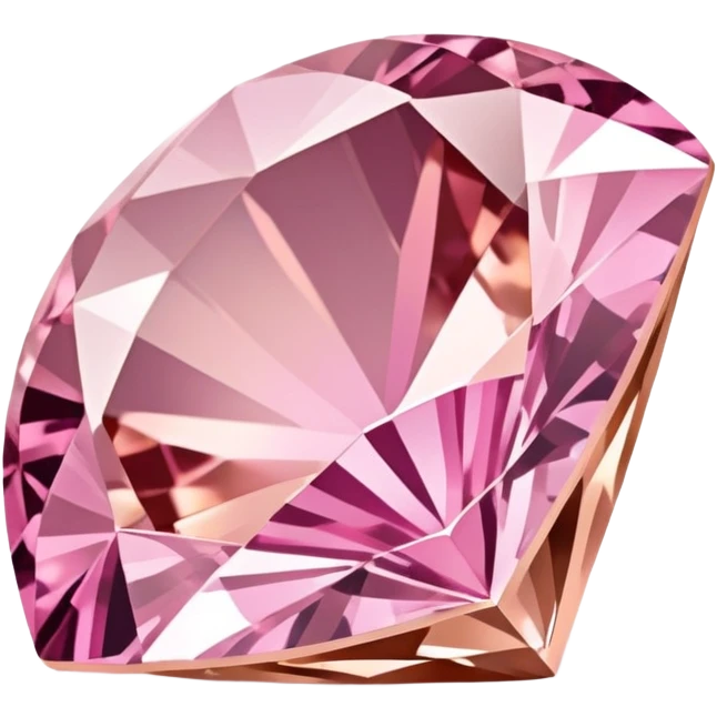 rose gold diamond gemstone with pink hues emoji