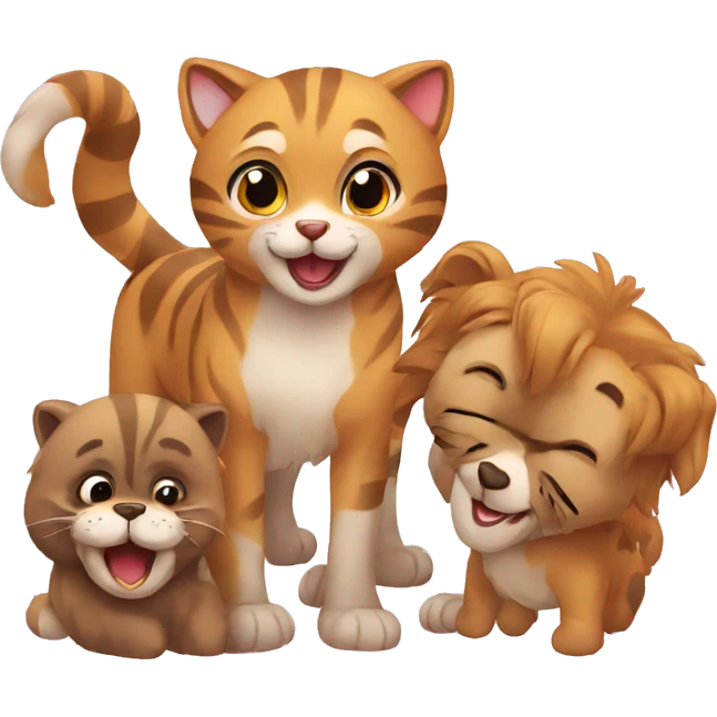 Animales felices emoji