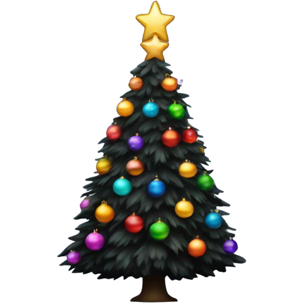 Big black Christmas  emoji