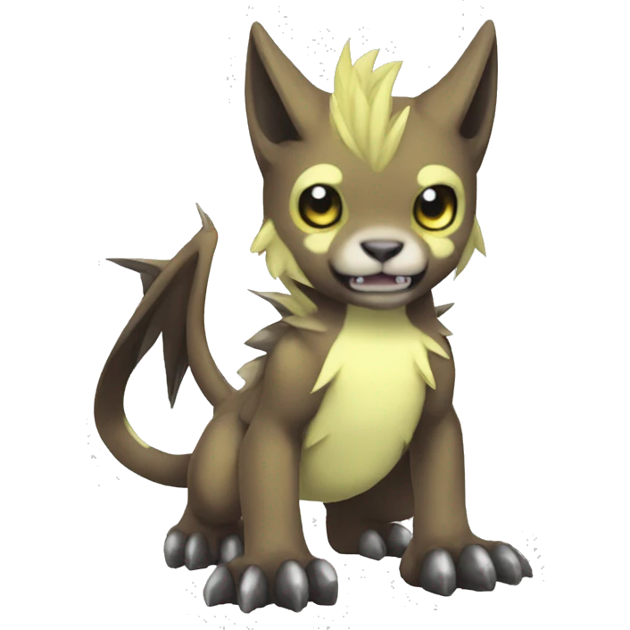 kawaii cool edgy Digimon-Fakemon-animal full body emoji