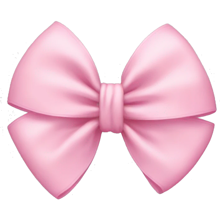 Baby pink bow  emoji