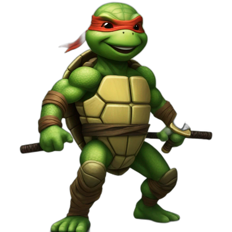 ninja turtle hyper realistic emoji
