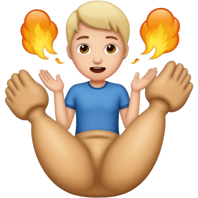 Someone farting emoji